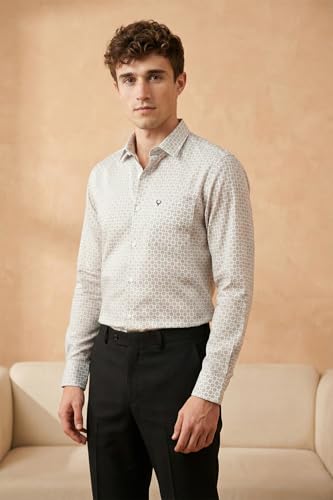 Image of Allen Solly Men Cotton Blend Regular Fit Shirt