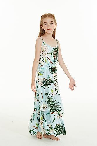 Girl Hawaiian Maxi Tiered Dress in Various Patterns4