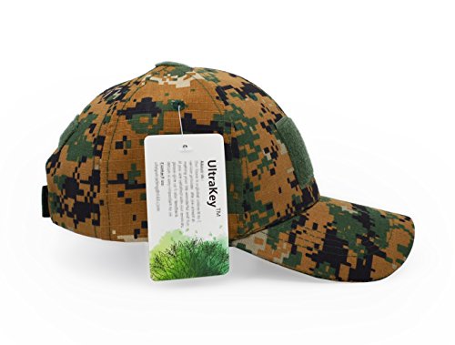 Image of UltraKey Military Tactical Operator Cap, Outdoor Army Hat Hunting Camouflage Baseball Cap