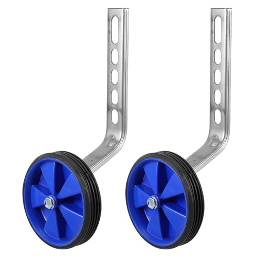 Ruedas de Entrenamiento para Bicicleta y Juego de Ruedas Auxiliares de Equilibrio, Estabilizadores Universales Azules de 12 a 20 pulgadas para Bicicletas, Soporte Robusto para Ciclismo para Niños y Aprendizaje de la Marcha miniatura 1