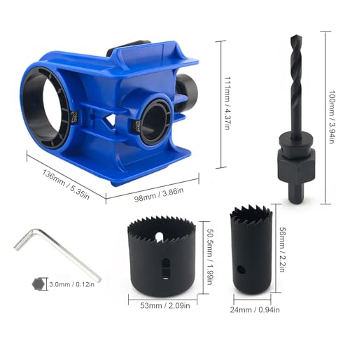 Kit para instalación de cerradura para puertas de madera miniatura 2