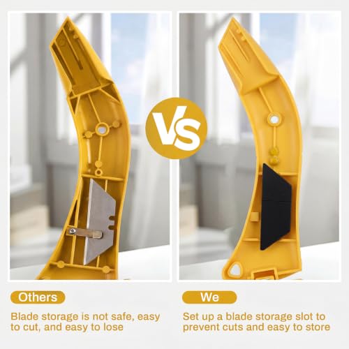 Image of WILLBOND 2 Pcs Navajas Para Roofing Knife, Yellow