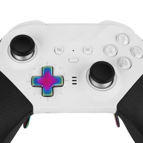 Image of 2PCS Metal D-Pad Button Replacement Kits, 4 PCS Metal Paddles, Hair Trigger Locks Replacement Parts for Xbox One Elite Controller Series 2 (Metallic)