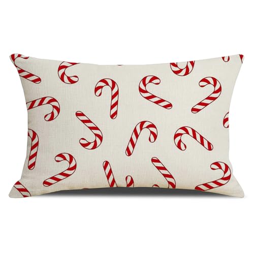 Kissenbezug Weihnachten 30x50, Weihnachtliche Kissenbezüge, Leinen...