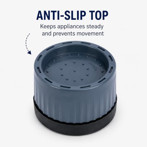 Image of Shop4ever Furniture Risers Set of 4 Heavy Duty Bed & Sofa Elevator Pads | Anti-Slip Furniture Lifter for Bed, Couch, Table, Chair & Cabinet | Floor Protection | Black