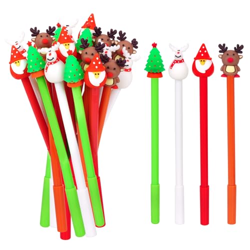 Set de 36 bolígrafos de gel navideños con diseño festivo miniatura 1