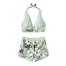 Maillot De Bain Couvert pour Les Femmes Bikini Imprimé en Feuilles Grandes Femmes Maillots De Bain Guépard Imprimé Maillot De Bain Pattern Bikini Bottoms String Bikini sous-vêtements Femmes