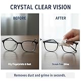 Glasses Cleaner Wipes 300 Individually Wrapped - Streak-Free Lens Wipes for Eyeglasses, Screens & Optical Devices - Image 3