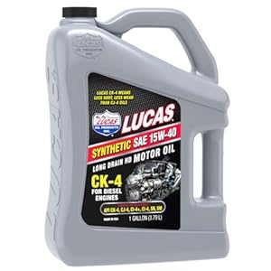 Lucas Oil 11247 Synthetic SAE 15W-40 CK-4 Diesel Oil – 1 Gallon