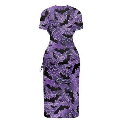 Image of Short Sleeve Dress for Women,Sexy Bodycon Dress,Plus Size Slit Dress,String Design s-4xl