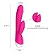 Rabbit G Spot Vibrator for Women Sex Toys Clitoris Stimulation, Upgraded Massager Vibrator Clit Stimulator of 10 Vibration Models Quiet Dual Motor (Pink）