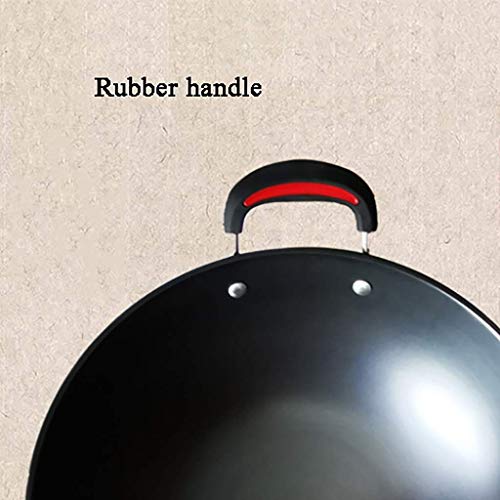 Wok grande de hierro fundido para inducción 34-38 cm miniatura 4
