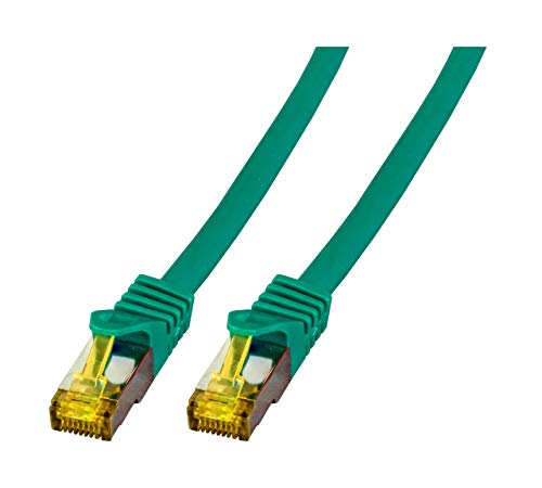 EFB-Elektronik RJ45 Patch Cable S/FTP Cat.6A LSZH Cat.7 Raw Cable 10 m Green