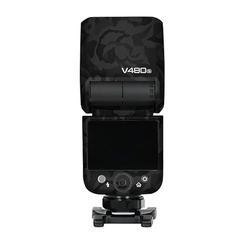 Mebont �J�����A�N�Z�T���[ �X�e�b�J�[ Godox V480 �ɓK������ی쑕���X�e�b�J�[�ŁA�ώC�����A�ϖ��Ր���������X�L���ی�t�B�����A����(�A�e���ʍ�)