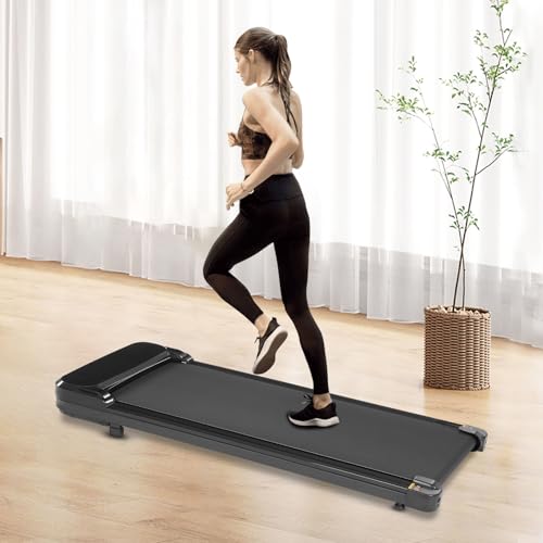 Home Tapis de course électrique pour la maison Smart Walking Machine Tapis de course avec affichage LED et télécommande Treadmill élargi pour la maison et le bureau 1-6 km/h 0,65 HP Charge – Image 3