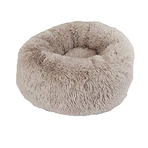 Riou Haustierbett Katzenbett Hundebett Rund Plüsch Winter Warme Waschbar Haustiermatte Hundematte Katzenmatte Betten Zwinger Cover