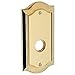 Baldwin R028.LPV Individual 5.65" Height Bethpage Left Handed Privacy Rosette, Lifetime Polished Brass