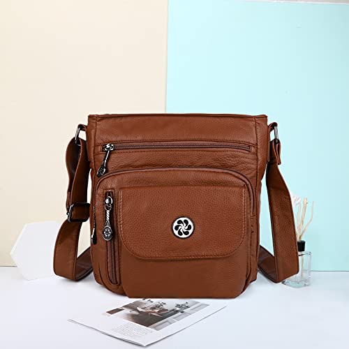 Image of Angel Kiss Crossbody Bags Faux Vegan Leather Shoulder Bags for Women Small Handbag with Adjustable Strap