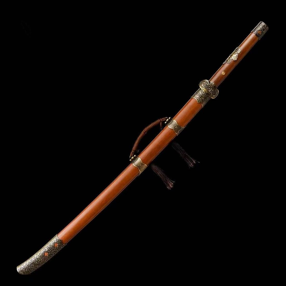 Tradition Kungfu Taichi Broadsword Sharp High Carbon Steel Blade Full Tang Battle Knife Handmade Chinese Saber Jian Wushu Dao Sword Katana