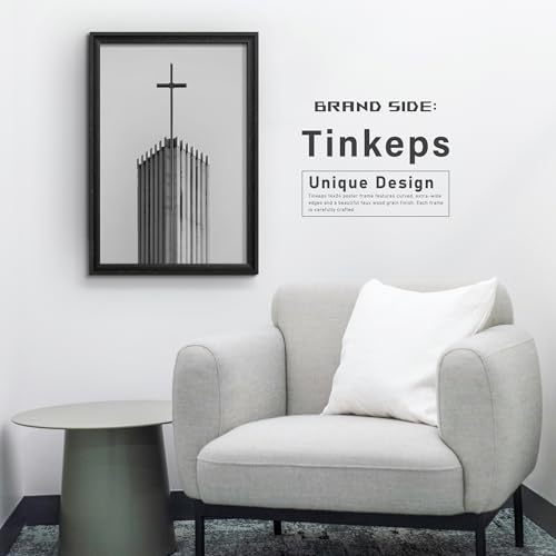 Image of 16x24 Frame Black, Wide Border, Large Wall 16x24 Poster Frame Tailored for Home& Gallery Decor