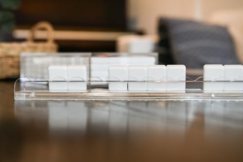 Mahjong Rack Set de 4 piezas en acrílico claro miniatura 5