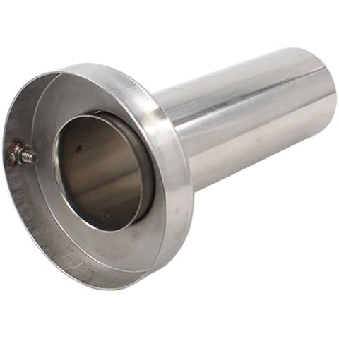 4'' inch Stainless Steel Round Exhaust Muffler Tip Removable Silencer Inner Silence Cover