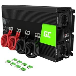Green Cell 2000W/4000W 12V auf 230V Volt kfz Spannungswandler Wechselrichter Power Solar Inverter DC AC Umwandler Stromwandler Fahrzeuge Wohnwagen Auto Modifizierte Sinus Sine Wave Autoladegerät