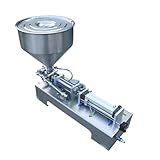 Filling Machine,100-1000ML Auto Filling Machine Paste Liquid Filling Machine Pneumatic,30W Oil Machine To Fill Bottles Pneumatic Piston Filler w/Single Nozzles for Juice Essential Shampoo Perfume (1)