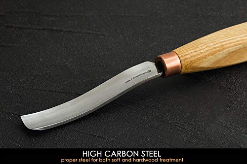 image for BeaverCraft Wood Spoon Carving Gouge Compact Chisel K6L/15 Wood Carvin