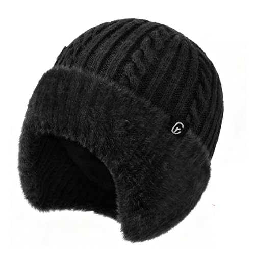 Chapeau de neige thermique pour femme avec cache-oreilles de ski