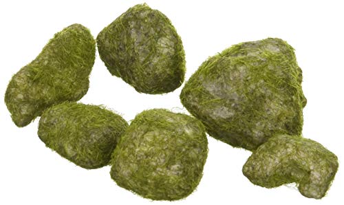 Darice CIC-13910GREY-GR Floral Faux Stones with Flocked Moss, Multicolor