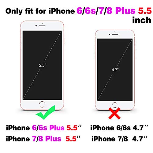 Coque de téléphone pour iPhone 6 Plus 6S Plus 7 Plus 8 Plus hybride antichoc - 2
