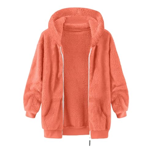 Girls Fleece Jacket Zip Up Sherpa Coat Kids Fall Winter Warm Hoodie 2025 Trendy Fuzzy Fleece Sweatshirt Size 5-14 Years2