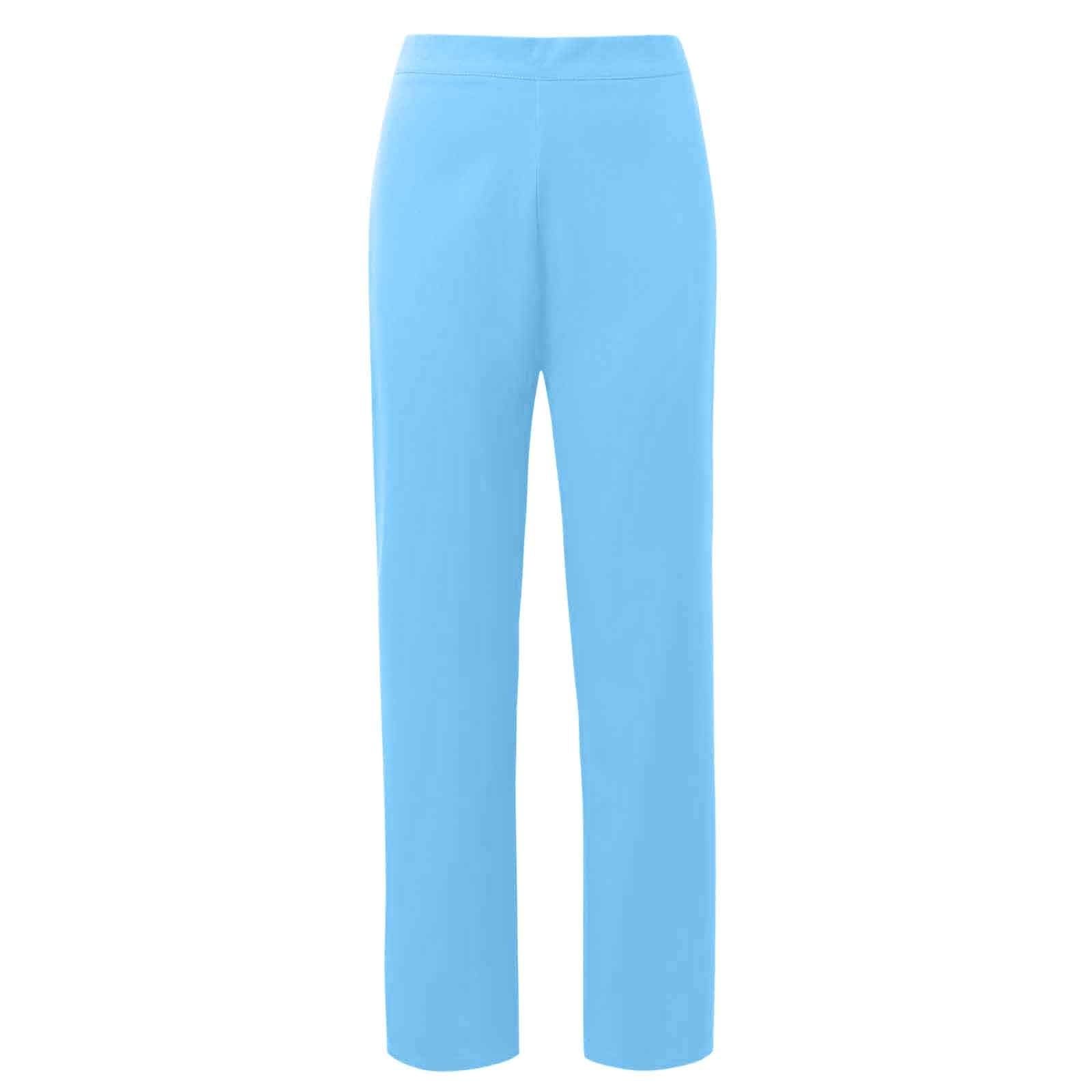 Generisch Traje de pantalón para mujer de dos piezas, traje largo de 2 piezas, juego de chaqueta con botones, chaqueta y pierna ancha recta, pantalones de tiempo libre, traje de ocio, elegante
