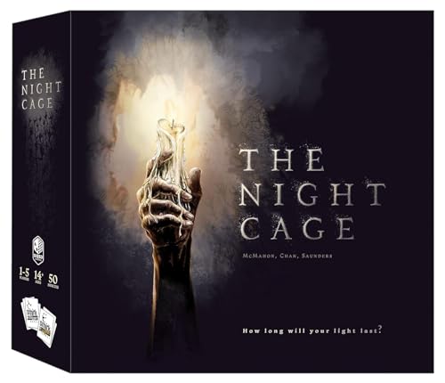 The Night Cage, by Smirk and Dagger, a Spooky Cooperative Strategy game, 1-5 Players lost in a Dark Maze with only a Candle, Fun Horror Themed Tile Laying and Perfect for Game Night, Adults, Teens 14+
