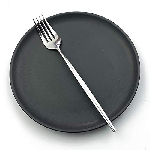 BRIIEC 12-Piece Good Dinner Forks Cutlery Set Stainless Steel Dessert Forks Mirror Polished - 8.6 Inches