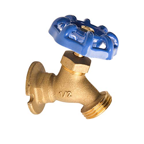 HYDRO MASTER Brass Garden Valve 1/2' FNPT x 3/4' MNH Fit Most Garden Hoses
