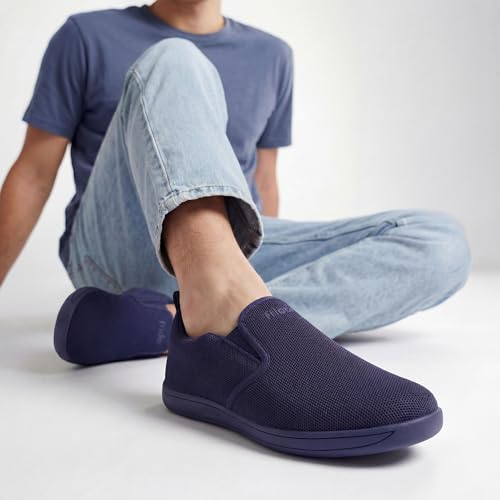 Image of Frido Cloud Comfort Slip-On Shoes for Men | Zero-Drop Barefoot Style with Wide Toe Box | Lightweight Breathable Knit Casual Walking Shoes with Flexible Sole | Natural Foot Movement
