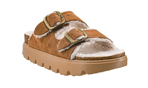 Corkys Footwear Hey Girl Hearsay 1-Inch Platform Sandal - Featuring an ultra-comfy fit, soft fur upper, and two adjustable buckles for the perfect fit3