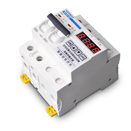 Disyuntor de 63 A 12000 W MCB magnetot&eacute;rmico con cuenta atr&aacute;s programable hasta 99 horas