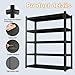 83.86 Inches Metal Garage Storage Rack, Heavy-Duty Steel Moisture-Proof And Waterproof 5-Layer Adjustable Storage Shelving Unit.Designed For Warehouse Storage (food Pantries, Industrial Use)