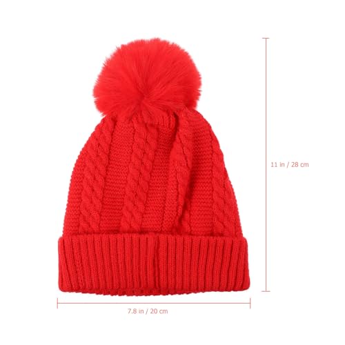 Gorro y bufanda de lana roja para regalar en ocasiones especiales de invierno 2