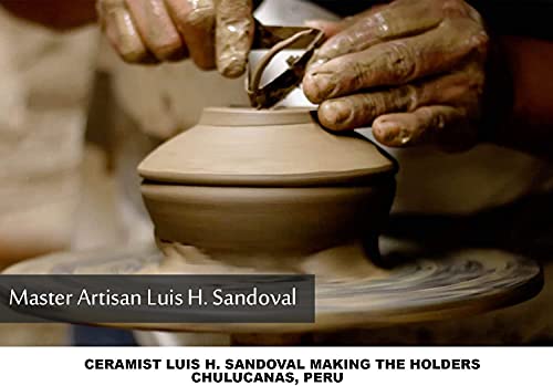 Incense Holder Authentic Chulucanas Peru Pottery (Green) #TOP4