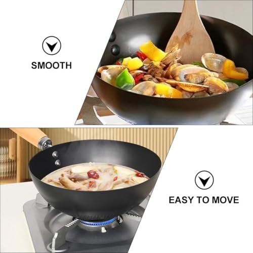 Wok de acero al carbono 24 cm SHINEOFI miniatura 7