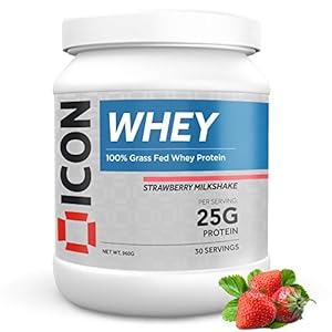 ICON Nutrition Whey Protein Powder 960g, 30 Servings – Strawberry Milkshake