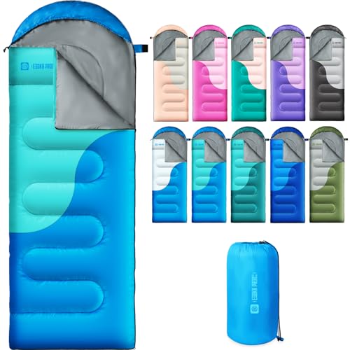 Sleeping Bags for Adults&Kids, Lightweight Waterproof Warm Weather Sleeping Bag, Compact Portable Sleeping Bag for Camping miniatura 1