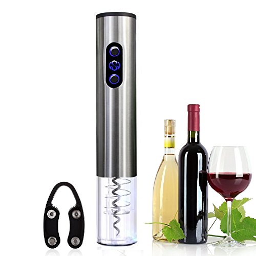 Asvert Sacacorcho Eléctrico Cortador para Vino Descorchador Automático Accesorio de Vino (no Enchufe USA Batería)