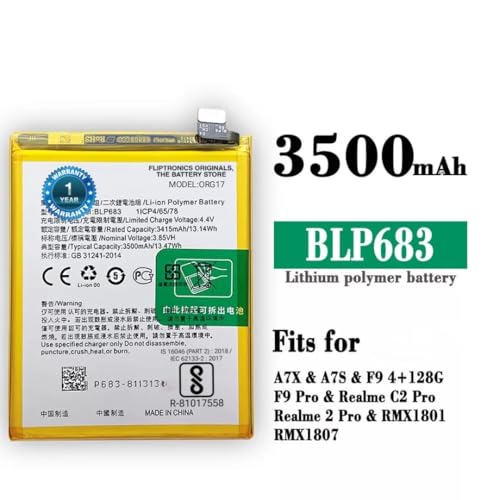 Image of Original BLP683 Battery for Oppo K1 / A7X / A7S / F9 4+ 128G F9 PRO / C2 PRO / 2 PRO / RMX1801,RMX1807 Battery with 1 Year Warranty** (SEPAH50)