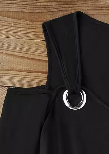 AIMITAG Cold Shoulder Blouse Womens Hollow Out Eyelet V Neck Long Sleeve Shirts Solid Color Cut Out Tunic Tops3