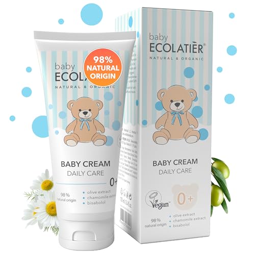 Crema para pañales para bebé con zinc – Crema protectora para bebés con 99% ingredientes naturales, certificado vegano, crema popo con manzanilla y manteca de karité, protege la zona del pañal – 150